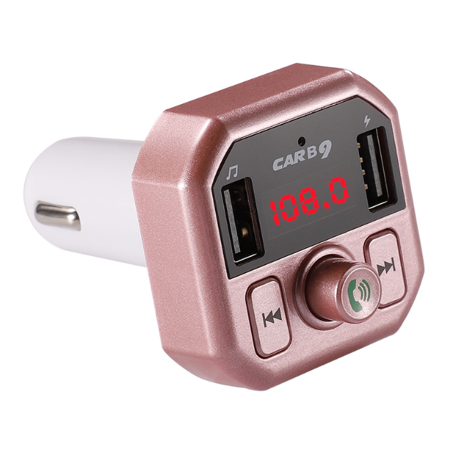 Универсальное автомобильное зарядное устройство с двумя USB-портами, беспроводной мини FM-передатчик, громкая связь, mp3-плеер, автомобильный модулятор, дешевый FM-передатчик