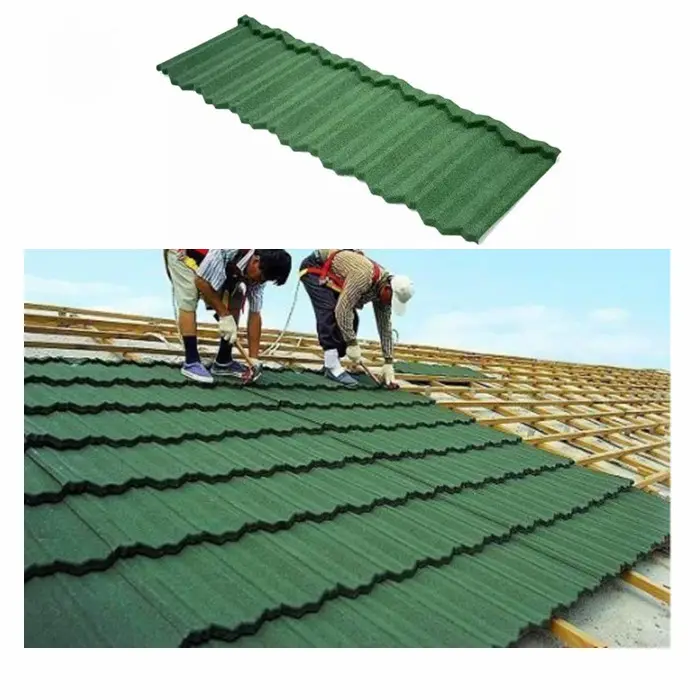 Roofing Sheet Suppliers High Quality Material Aluzinc Metal Roof Tiles Stone Coated Roman Roofing Sheet