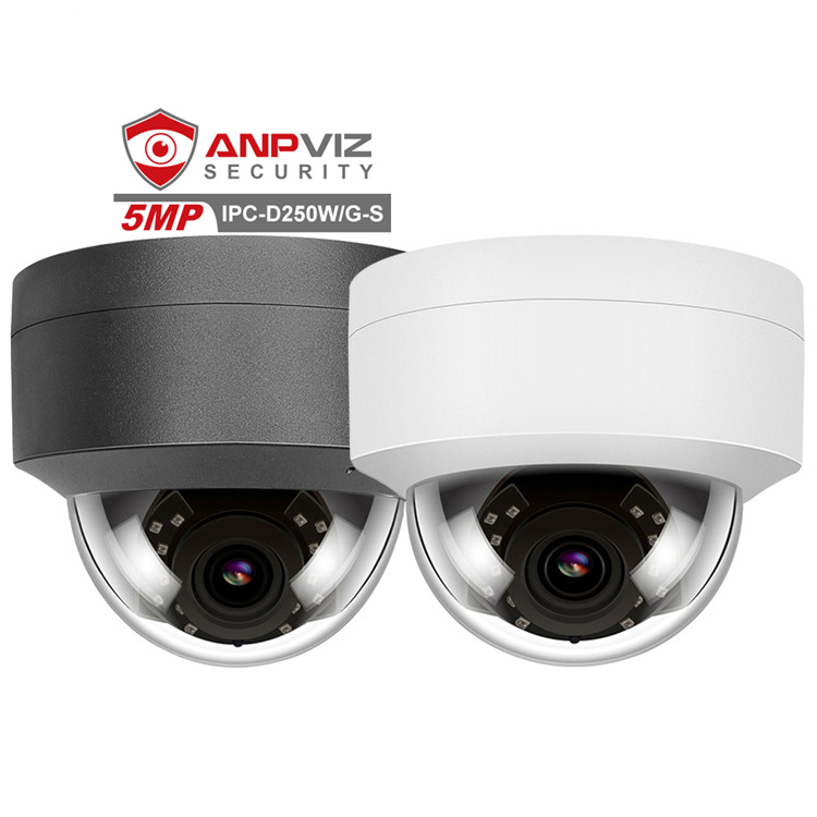 Ip-камера Anpviz poe для системы видеонаблюдения, 5 Мп, встроенный микрофон, водонепроницаемая, IP66, H.265, P2P, WDR, ИК, ночное видение, объектив 2,8 мм