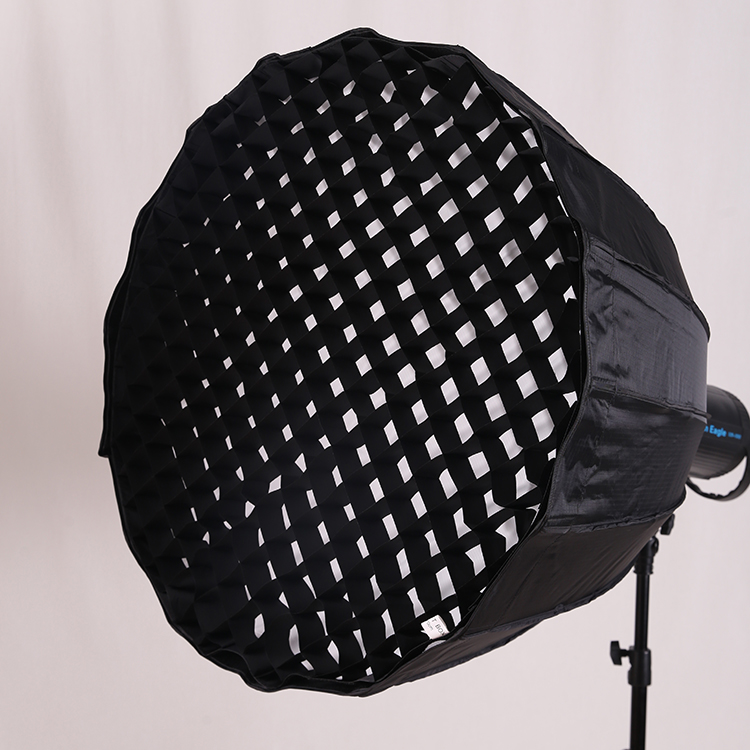 90CM Hexadecagon Softbox Nylon Material Aluminum Shaft Deep Parabolic Softbox with diffuser and grid