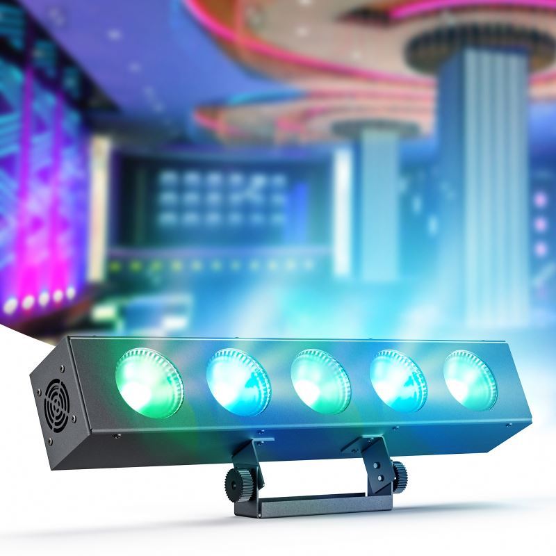 Stage Professional Light 5 Eyes 5X12W Cob 4In1 Rgbw Ktv Bar Led Matrix Lights Wall Washer Lights