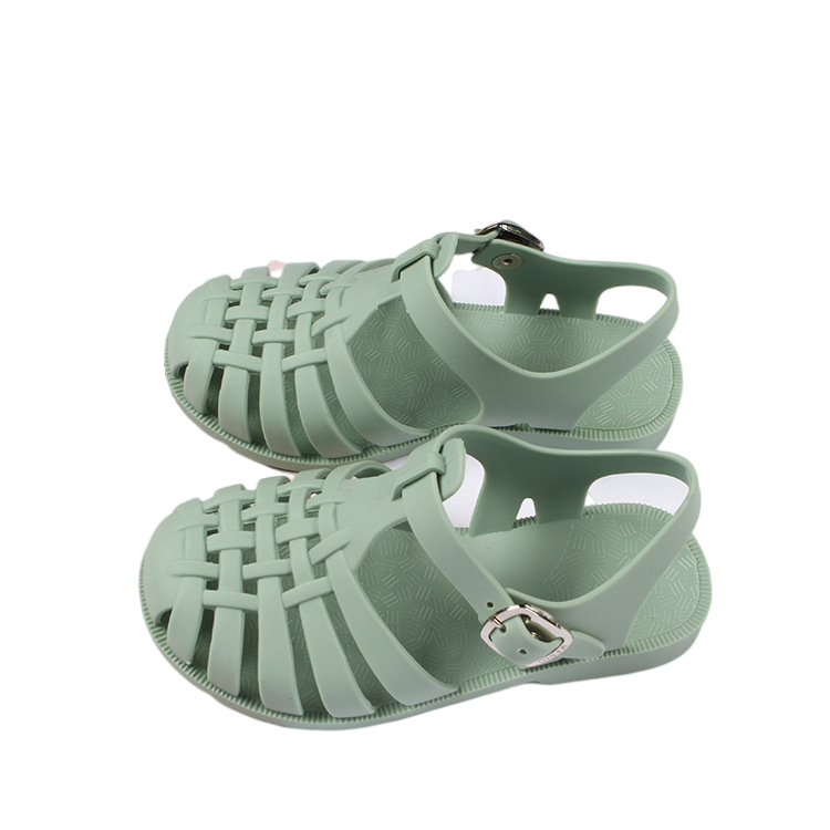 2021 Summer Casual Roman Baby Girls Kids Toddler Soft Non-slip Cutest Little Beach Jelly Porous Slippers Childrens Sandals