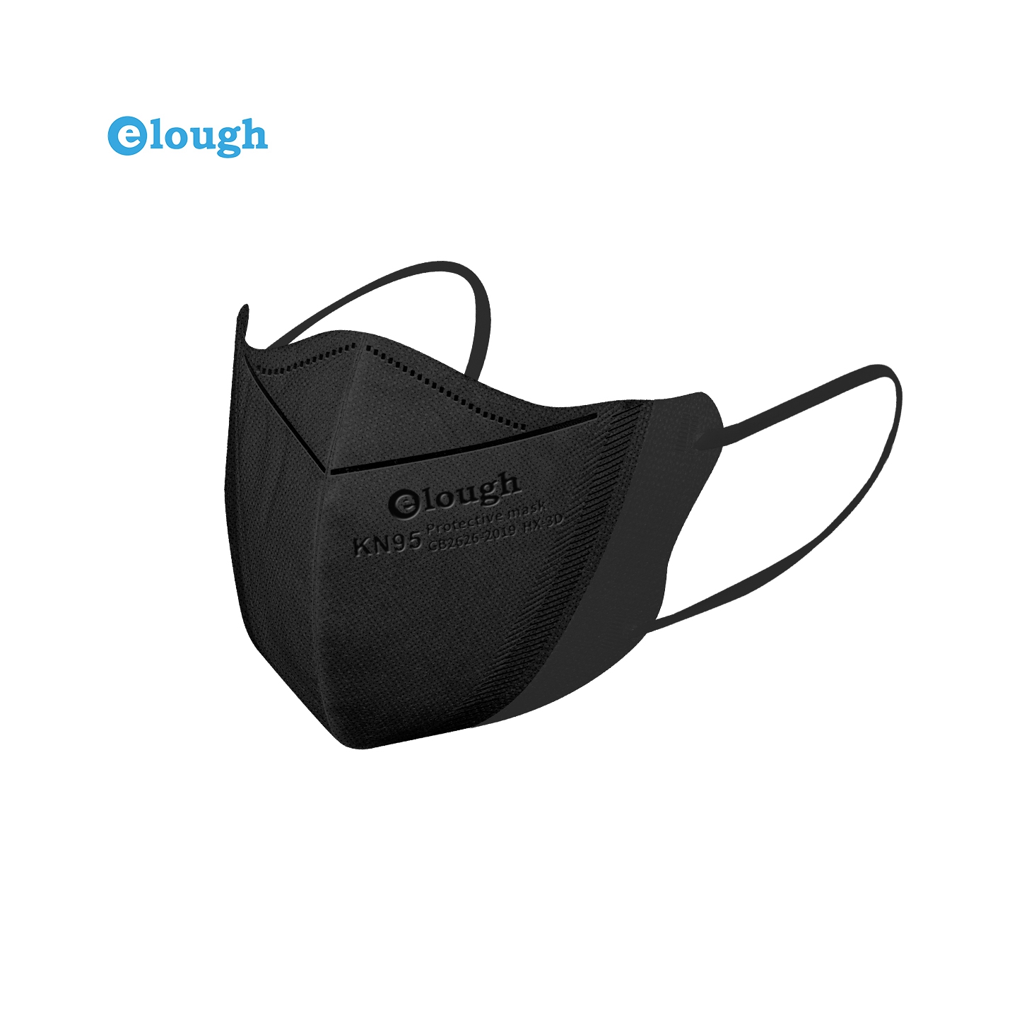 China manufacturer Popular four ply Kn95 filtration valvula de mascarilla Black face cover mask 3D mask with clear mouth