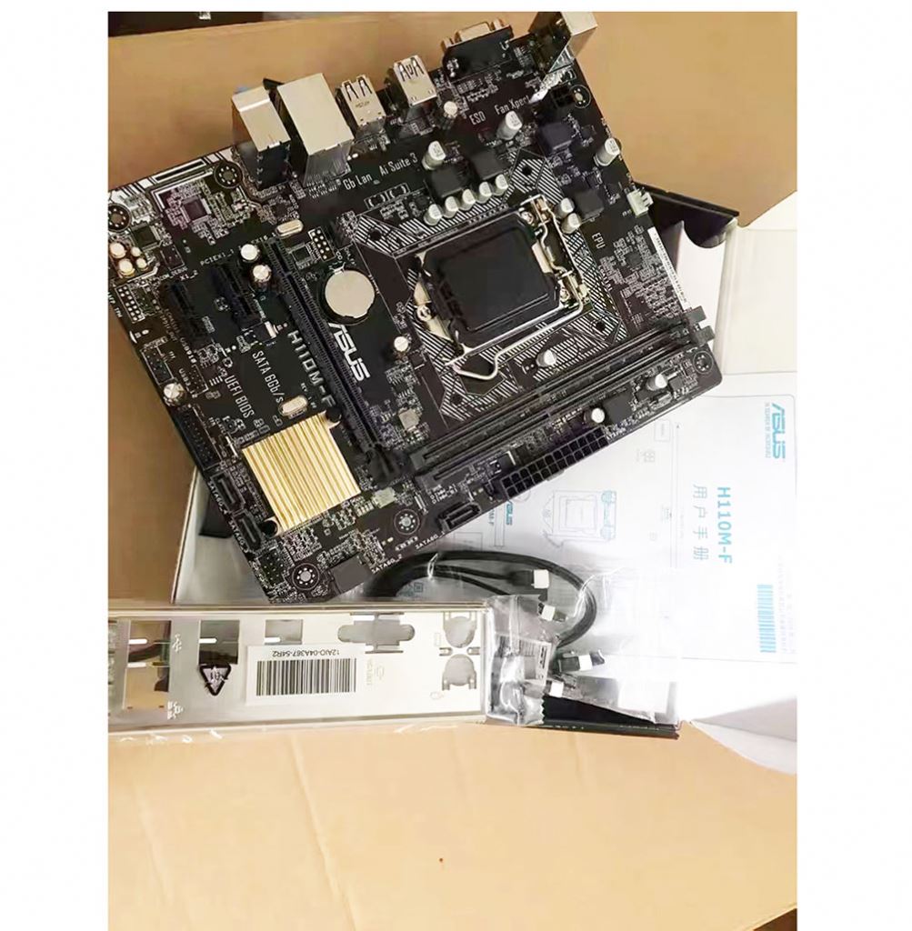 Материнская плата H110M-F, H110M-K поддержка i3/i5/i7 LGA1151 M-ATX 2 * DDR4 PCI-E 3,0 1 * PCI-E X 16,2 * PCI-E X 1,4 * SATA,1 * VGA материнская плата mb
