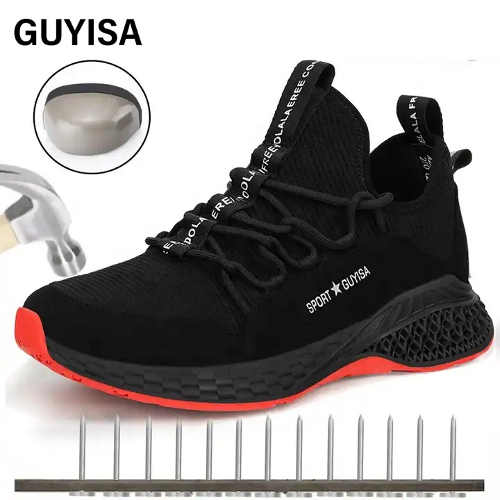GUYISA zapatos de hombr стальной носок рабочая обувь неразрушаемая лесная Мужская защитная обувь