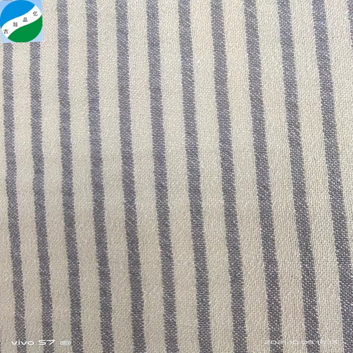 В наличии, тканые высококачественные полиэфирные нейлоновые вискозные хлопковые льняные смешанные полосатые ткани для юбки или рубашек