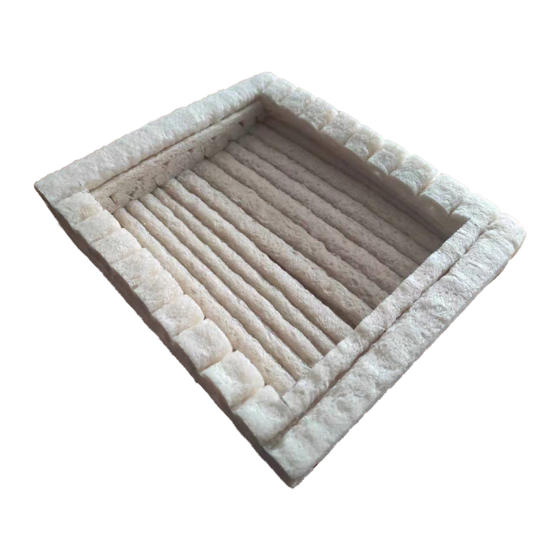 Compostable and biodegradable corn starch foam packaging insert for product