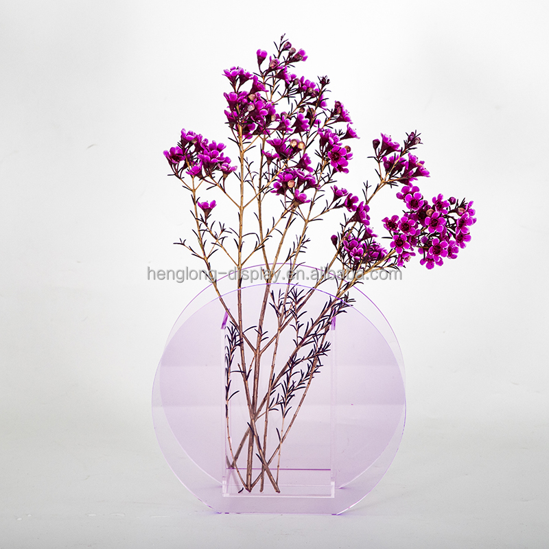 Plexiglass acrylic vase handmade best quality acrylic flower vase