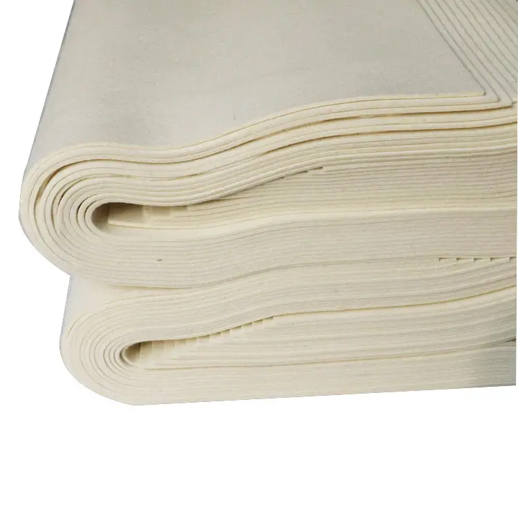 Popular press natural white wool felt for industrial product