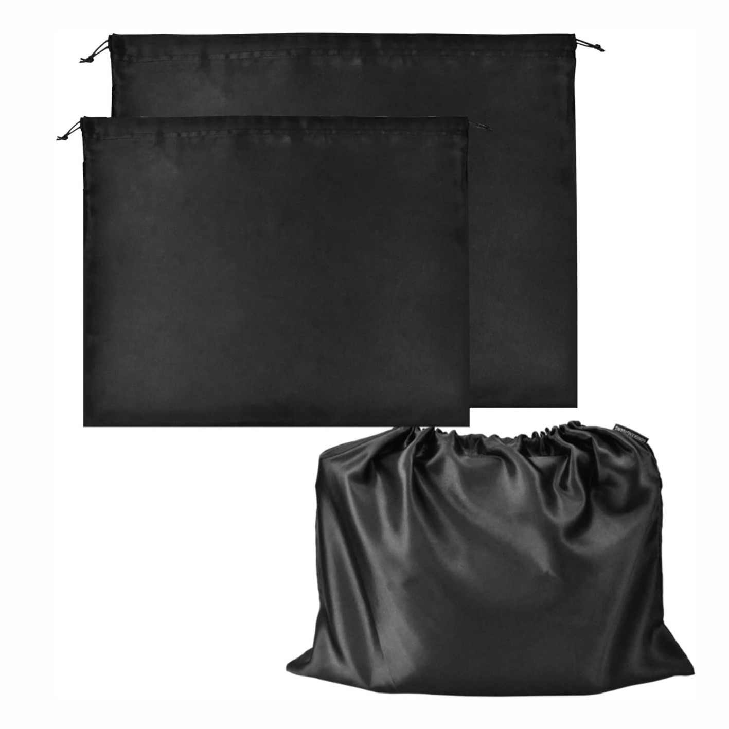 60W *50 H cm Satin Dust Bags for Purses and Handbags With Drawstring Large Covers for Purse Shoes Boots Hat