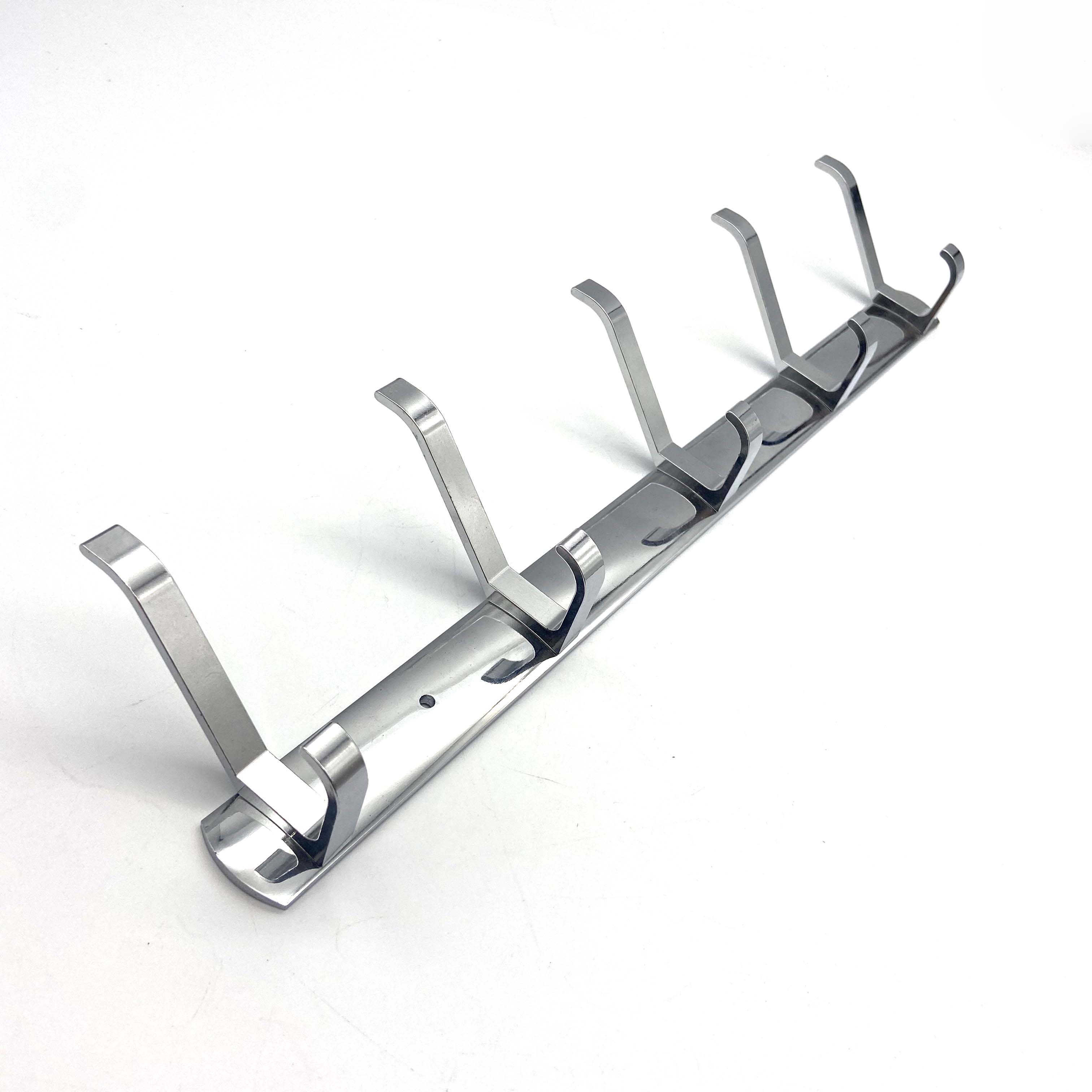 Hot Sale bathroom Stainless Steel nail zinc alloy clothes hooks Wall Mount Hanger Door Cloth Hook Towel Coat Hooks