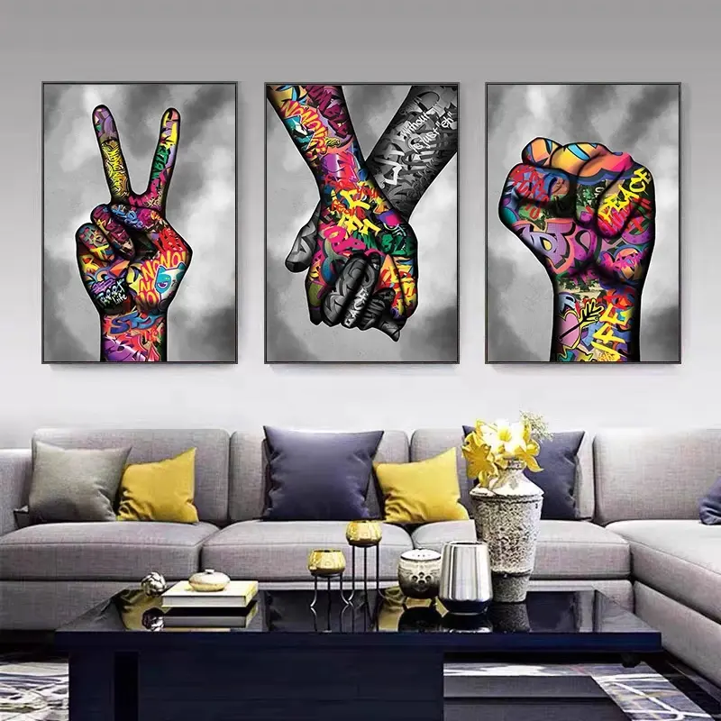 Abstract Art motivational Hip-Hop Graffiti Poster Custom Printing DIY Paint By Numbers