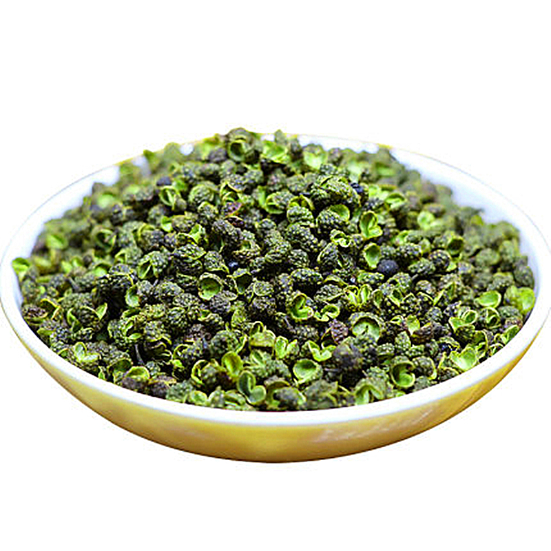 New Arrival Top Quality China Sichuan Green Pepper Natural food szechuan Green peppercorns Spicy seasoning green prickly ash