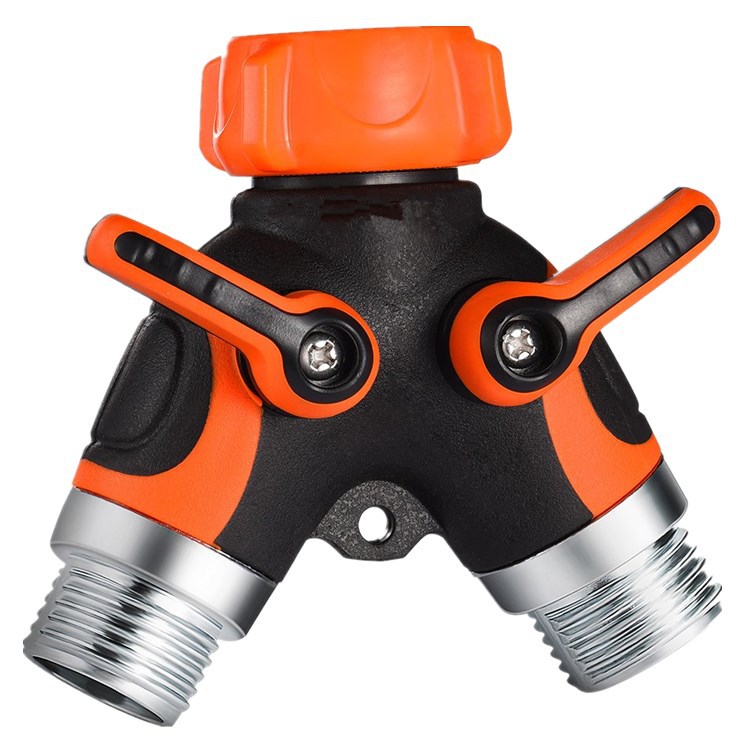 3/4" Garden Hose Splitter Y Type Shunt Connectors Adapter Irrigation for Watering Flower
