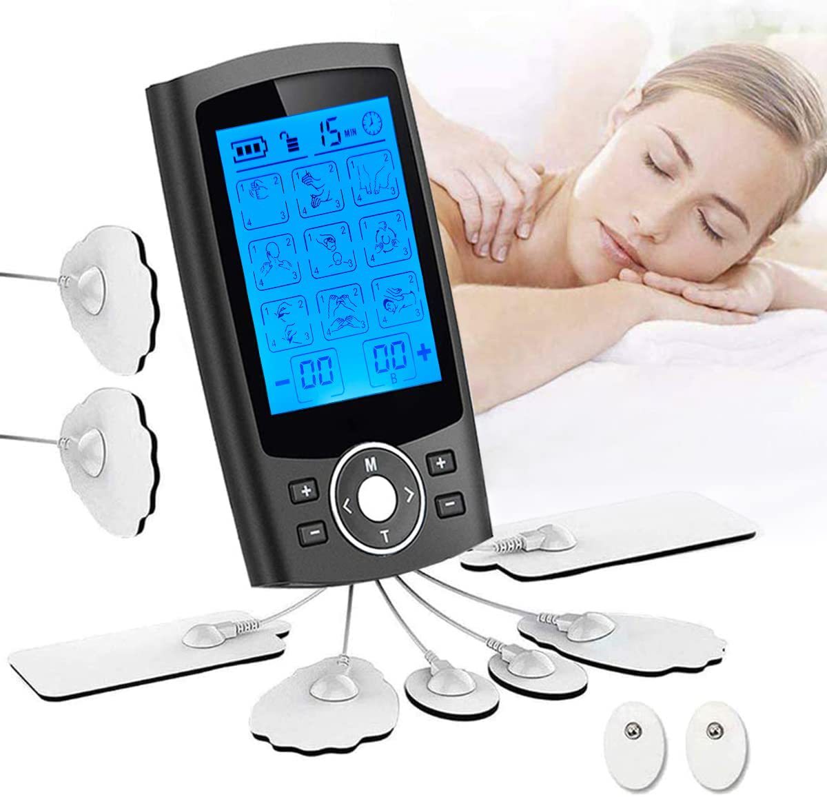Amazon meikeduo Новый 36 / 24 режим зарядки импульсный ФИЗИОТЕРАПЕВТИЧЕСКИЙ массажер tens EMS мышечный Стимулятор