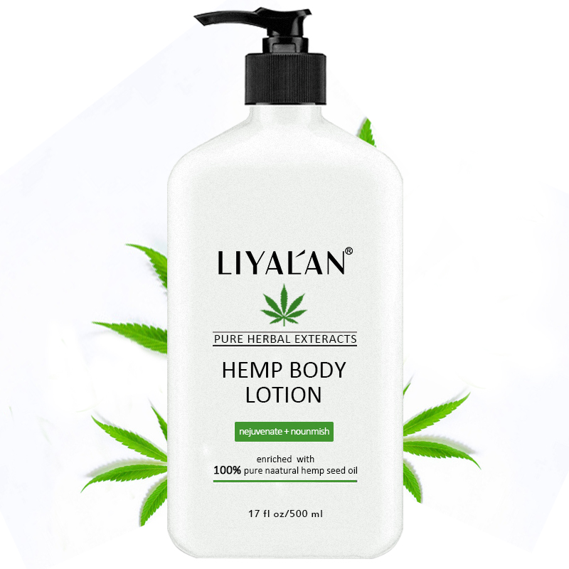LIYALAN Custom массовый увлажняющий органический Лосьон из конопляного масла