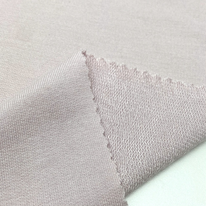 Factory raw material 95% modal 5% spandex knit small loop french terry fabric for tshirts clothing