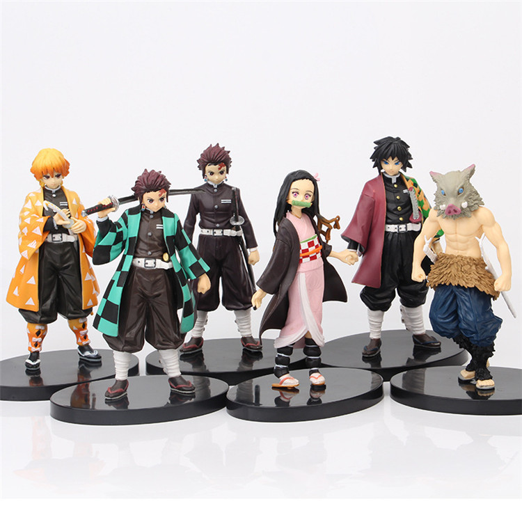 demon slayer 7 style kimetsu no yaiba anime pvc action model figure toys action figure