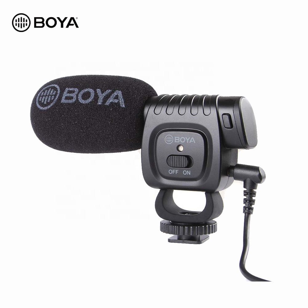 BOYA BY-BM3011 Microphone Cardioid Direction Condenser Microphone with TRS TRRS Cables for DSLR Smartphone