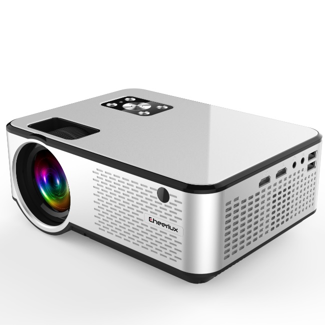 Новый мини портативный HD проектор Cheerlux 2800 люмен ЖК-проектор с низким уровнем шума светодиодный проектор для домашнего кинотеатра