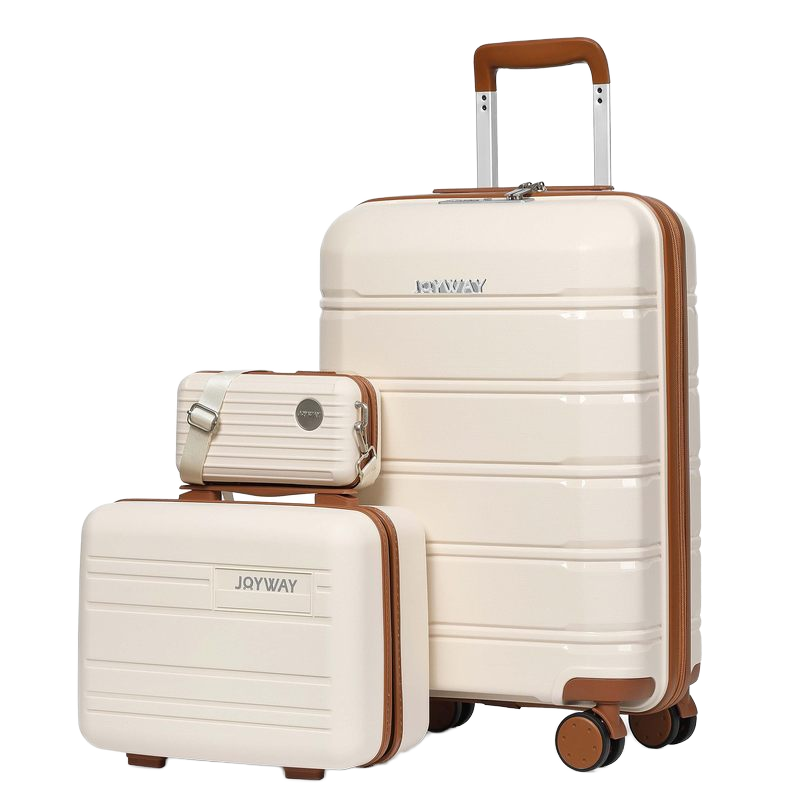 4 Pieces PP Sport Plastic Portable Travel Bags Cosmetic Trolley Suitcase With 16 Inch Boarding Case lightweight/polypropylene