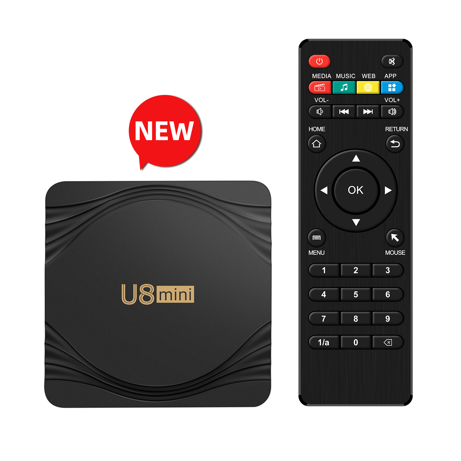 ТВ-приставка на android 2020, S905W, чипсет, Модель U8, Смарт ТВ-приставка 4K, 1080P, 5,0G, Wi-Fi, BT 4,1, ТВ-приставка