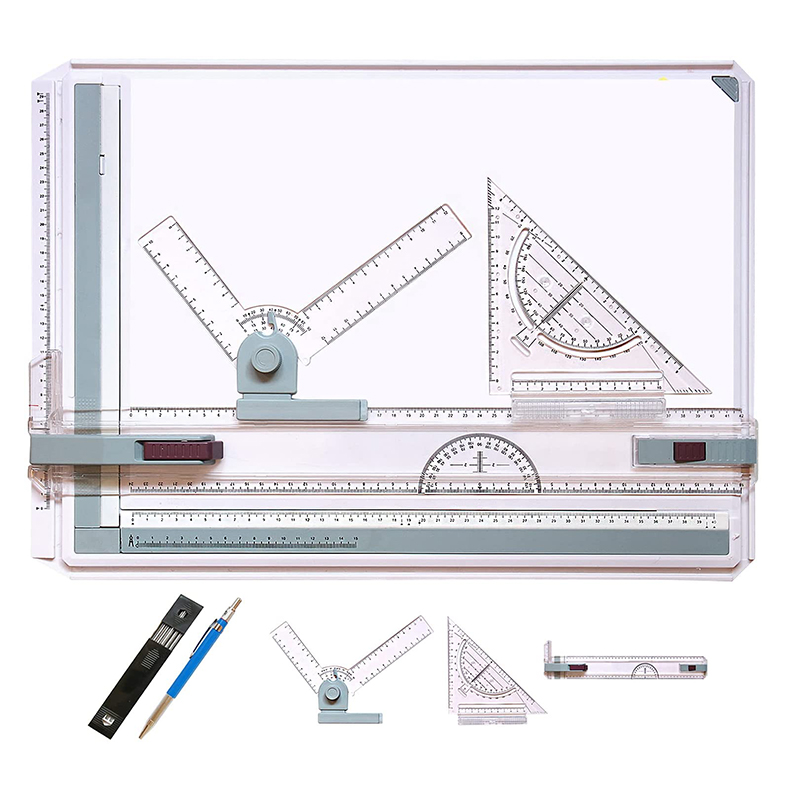 multi-purpose ruler set A3 Drawing Board Drafting Table Multifunctional Drawing Board Table with Clear Rule Parallel Motion