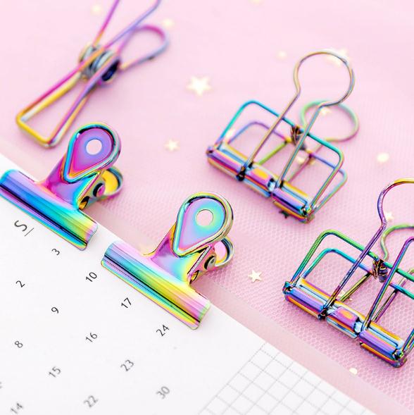 Творческий лазерной бумага клип милый binder клип рыбий хвост клип