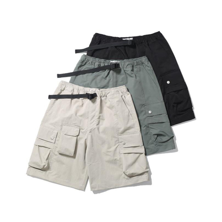 In stock fashion 100% nylon Multi-pocket Tooling Men's athletic shorts For Sportswear
