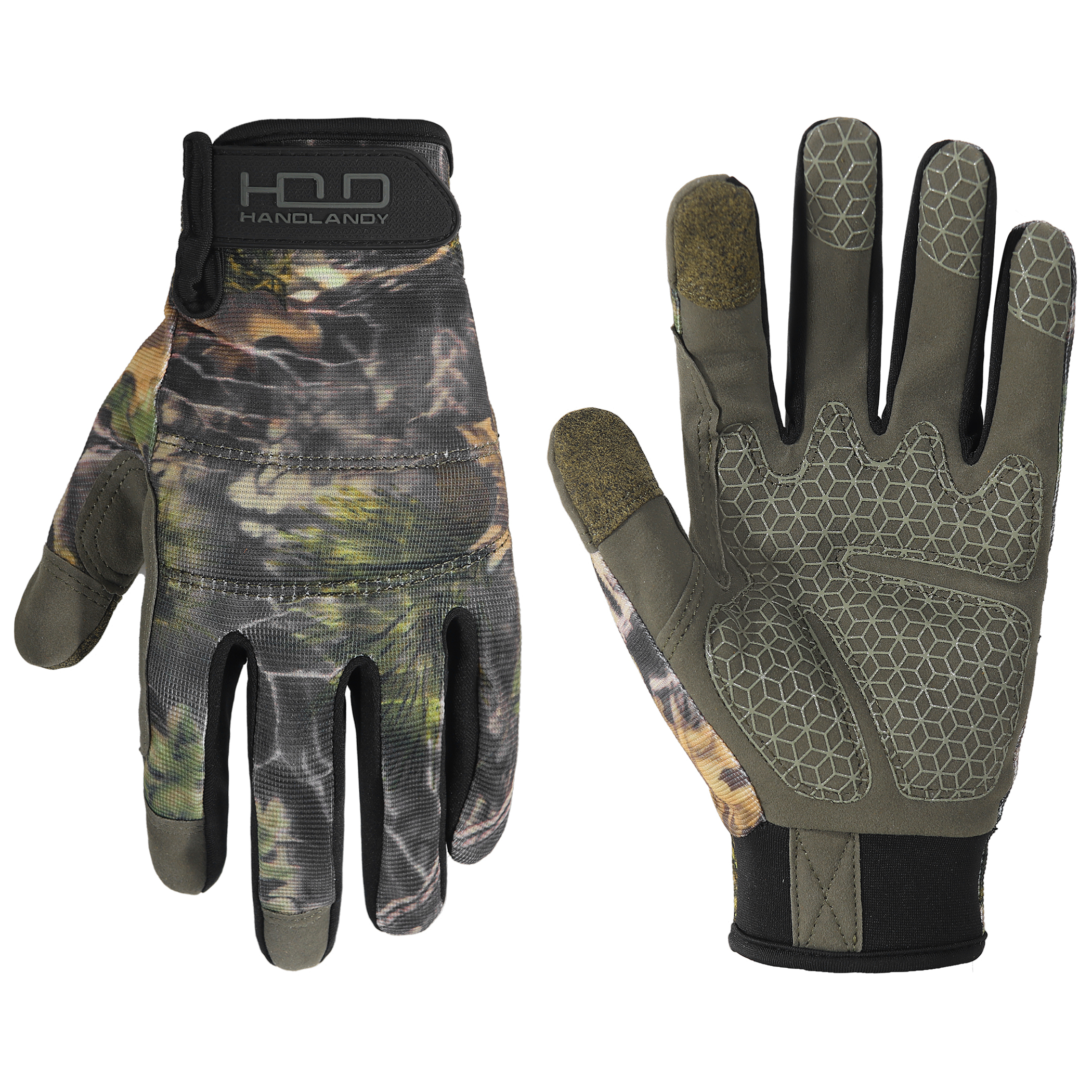 Handlandy Stock Full Finger Camo touchscreen impact tactical Work Gloves motorcycle tactical mechanic gloves hunting glove