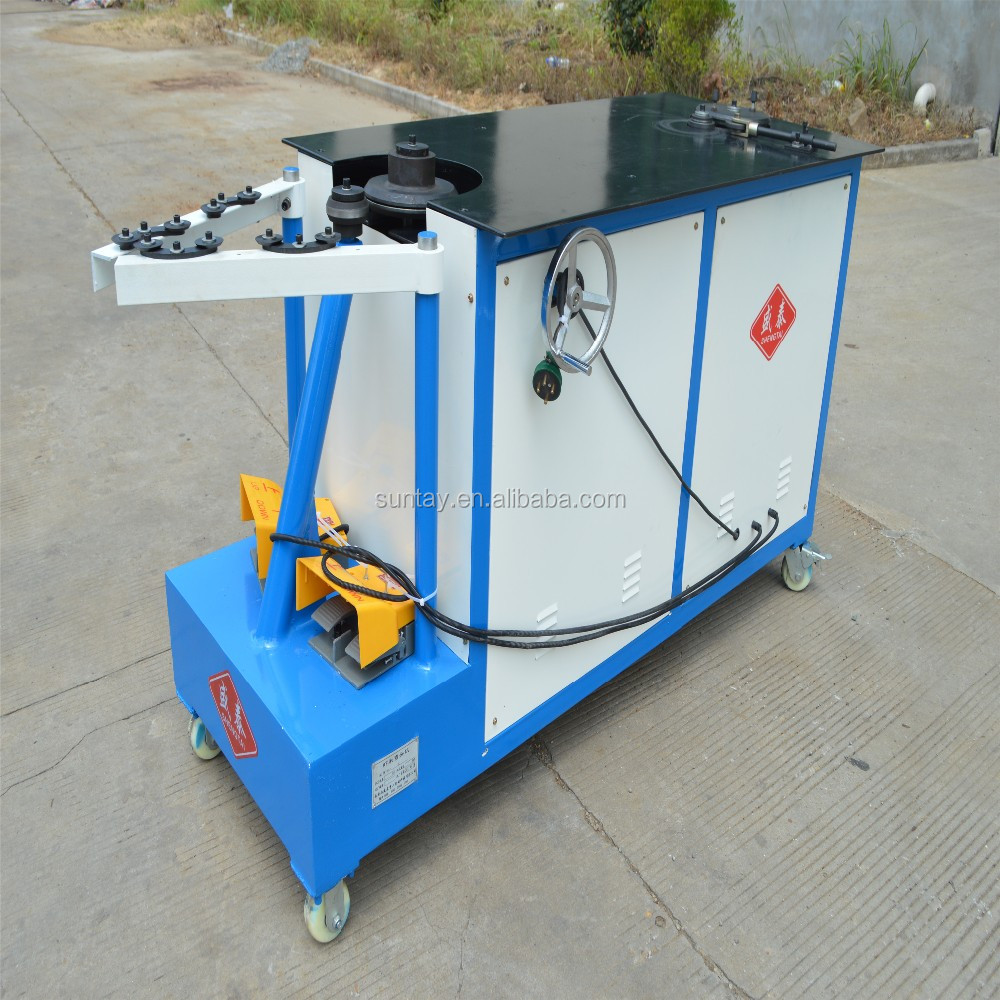 Suntay elbow duct joint maker , electric elbow tubeformer making machine , round shrimp elbow tube former machine