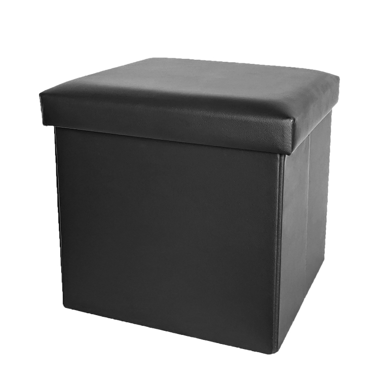 New Morden Style PU Leather Folding Storage Bench Folding Storage Box Stool