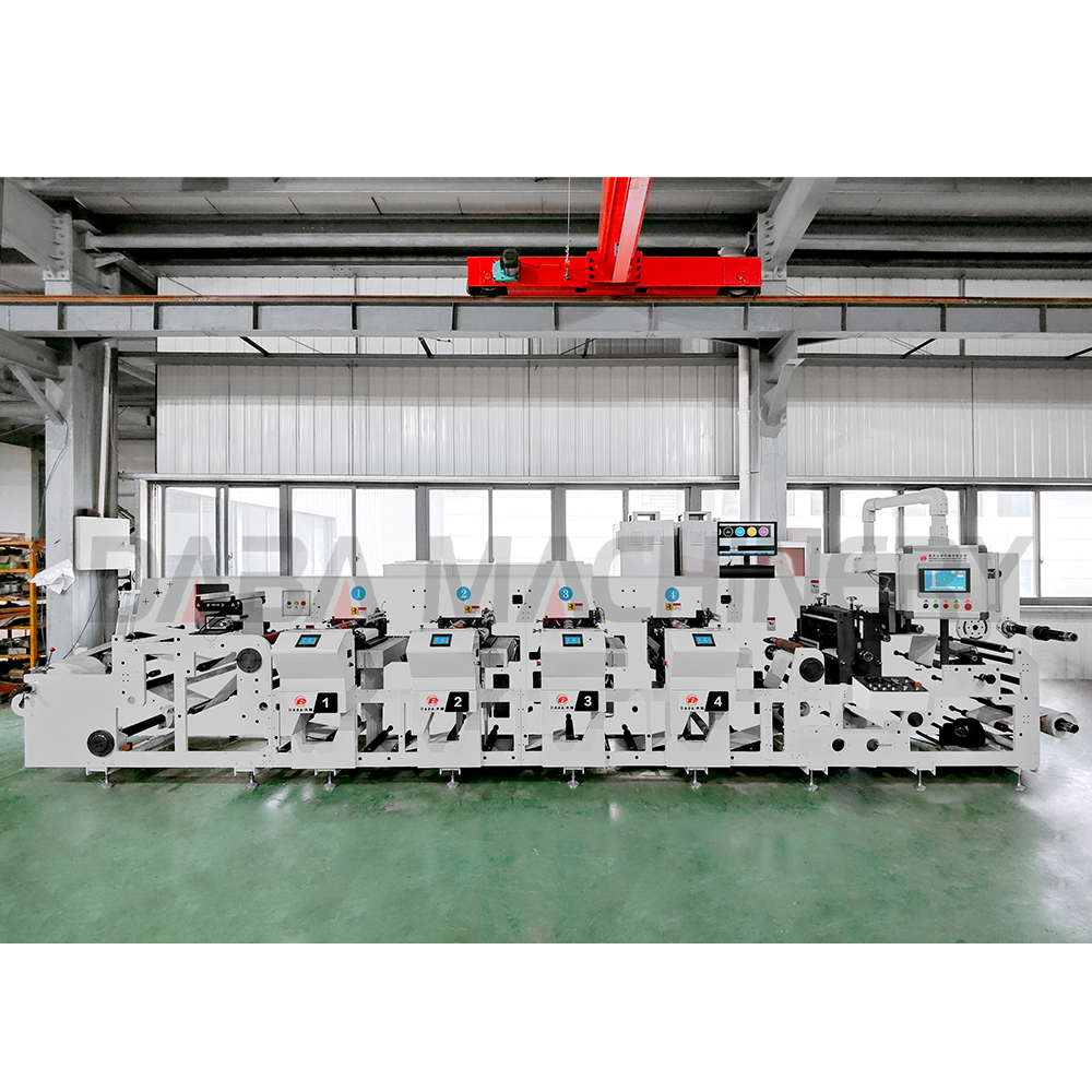 4 6 8 10 colors flexo unit type horizontal printing machine for adhesive label uv bopp paper