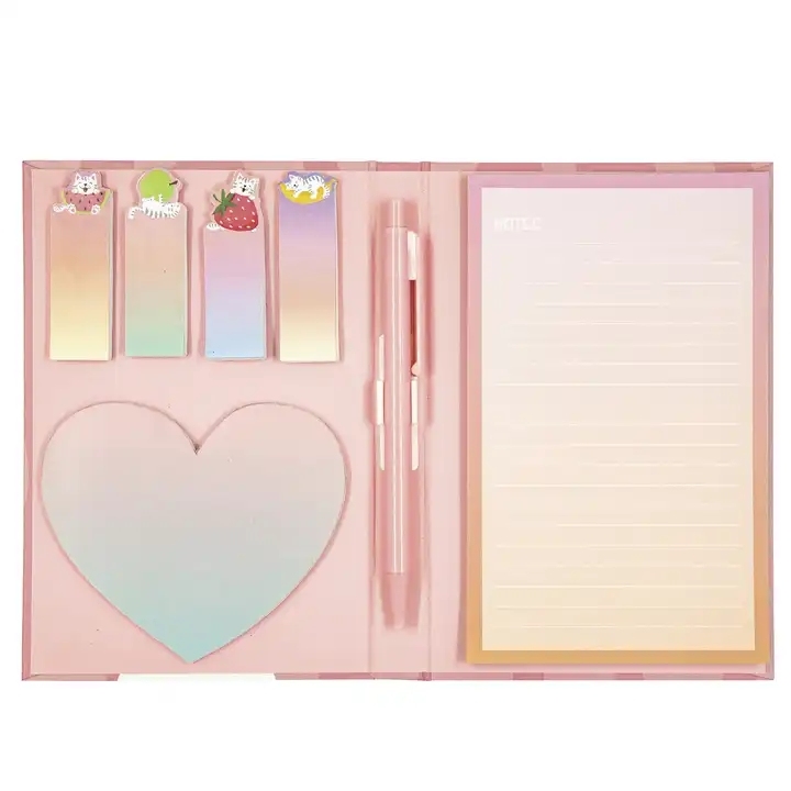 Wholesale School Supplies Back To School Cute Notepad Stationary Gift Set Stationery For Kids