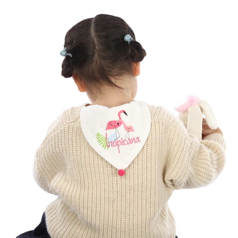 Factory Price Children Sweat Towels Cute Cartoon Print 6 Layer Gauze Baby Sweatcloth