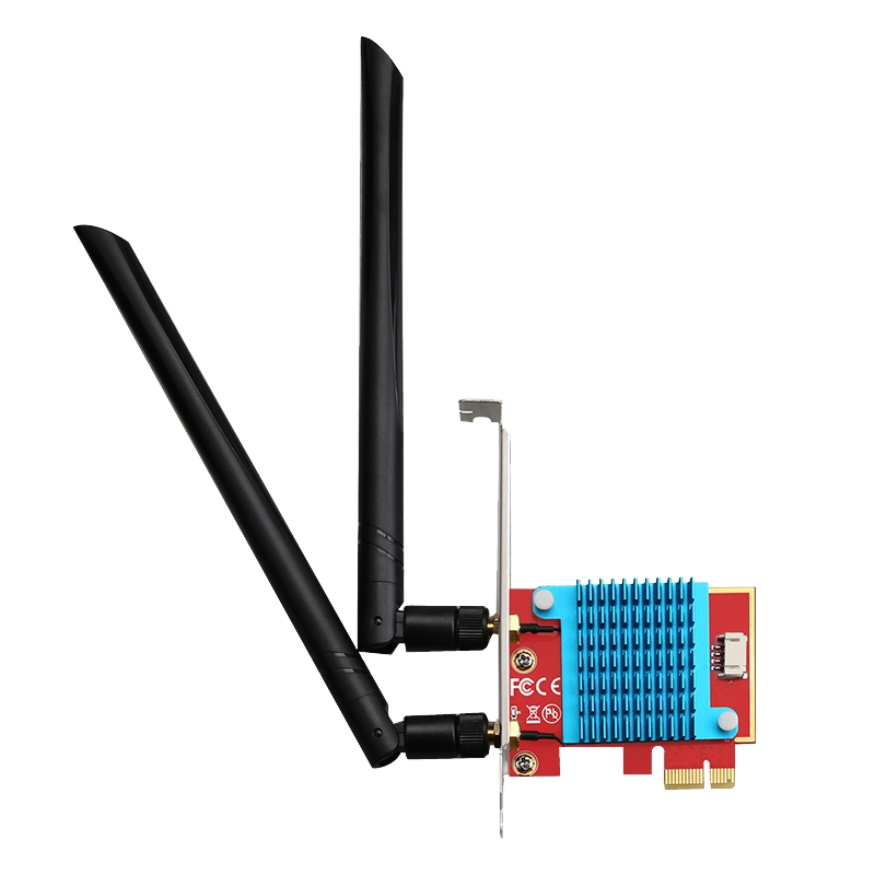 Сетевая карта L-Link 3000 Мбит/с wifi6 с 2 съемными внешними антеннами PCI Express, внутренняя беспроводная сетевая карта