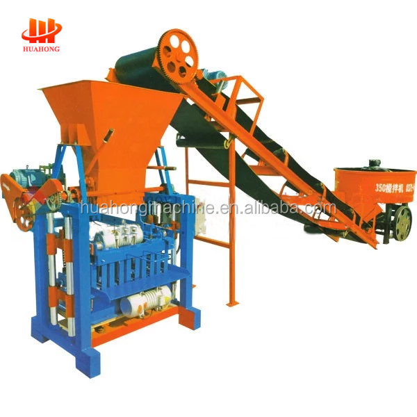 Small construction equipment QMJ4-35C paving cement brick making machine