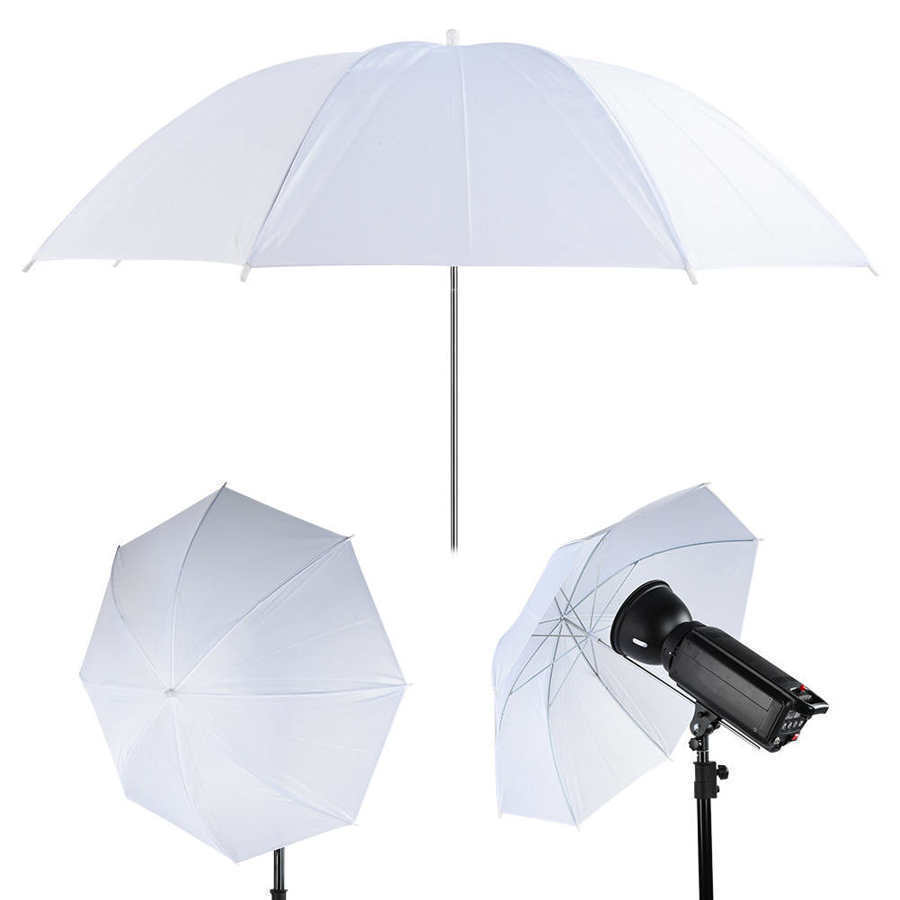 Photography Accessories White Soft Diffuser Studio Photography Translucent Umbrella for Studio Flash Strobe Lighting