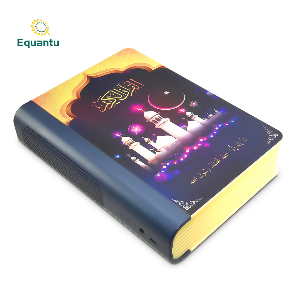 Хит продаж, светодиодная лампа для книги Equantu Рамадан, подарок, священный ислам, светодиодная лампа для чтения, Mp3, Бесплатная загрузка, Al Quran плеер, Коран динамик