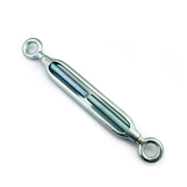Turnbuckle High Quality DIN1480 Galvanized Drop Forged Eye Hook Turnbuckle DIN1480 size M6-M48 Turnbuckle Jaw and Jaw