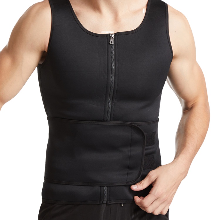 New Arrival Men Shapewear Sauna Tank Tops Slim Fitness Vest waist Trainer Compression Shaper Weight Loss Corset