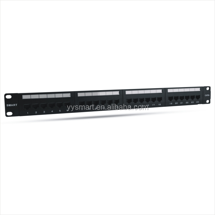 CAT.6 RJ45 amp 24 порта двойная коммутационная панель