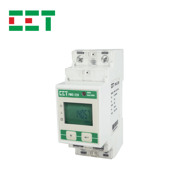 CET PMC-220 Заводская гарантия 1 год ЖК-дисплей однофазный Lan DIN Rail RS-485 энергии кВтч метр