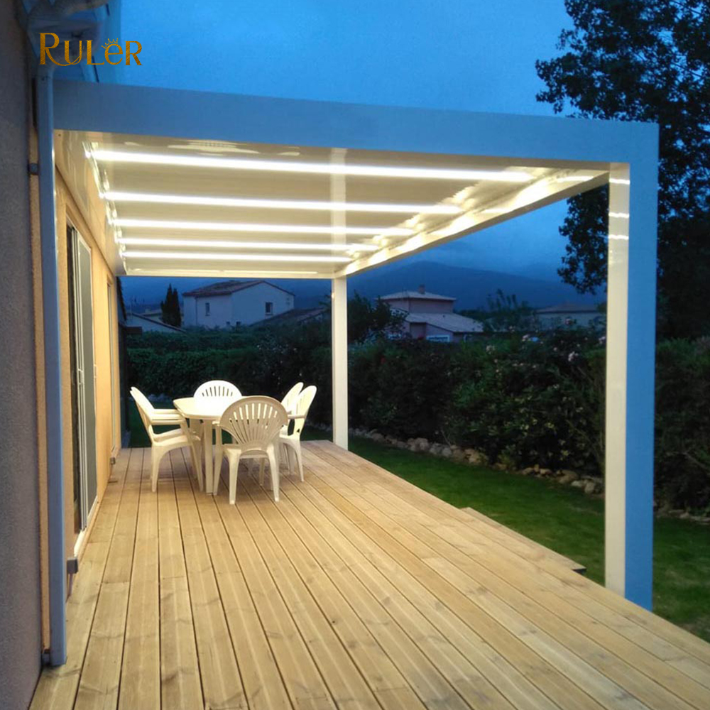 Louvered pergola home metal framed pergola garden outdoor bioclimatic motorized awning arches arbours aluminum pergola