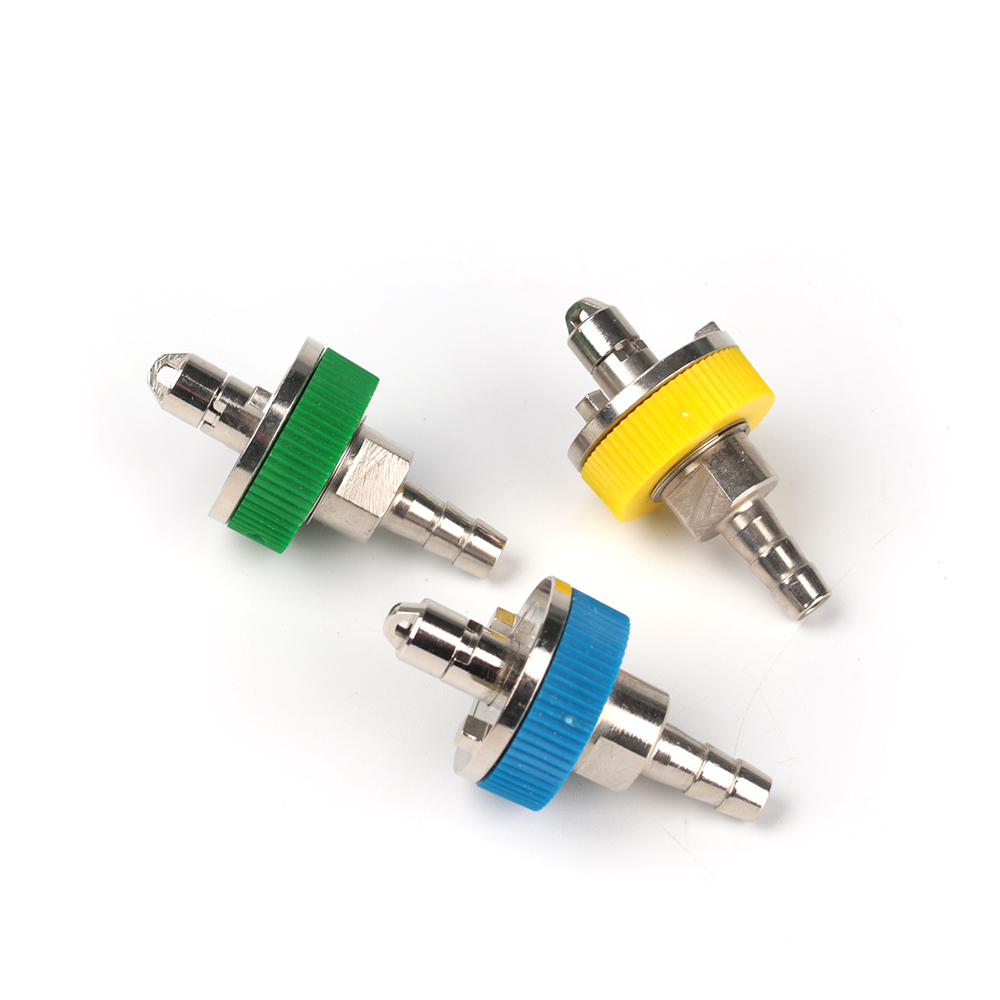 British Standard Rotary joint cylinder connector BS and DISS nut and OHMEDA adapter