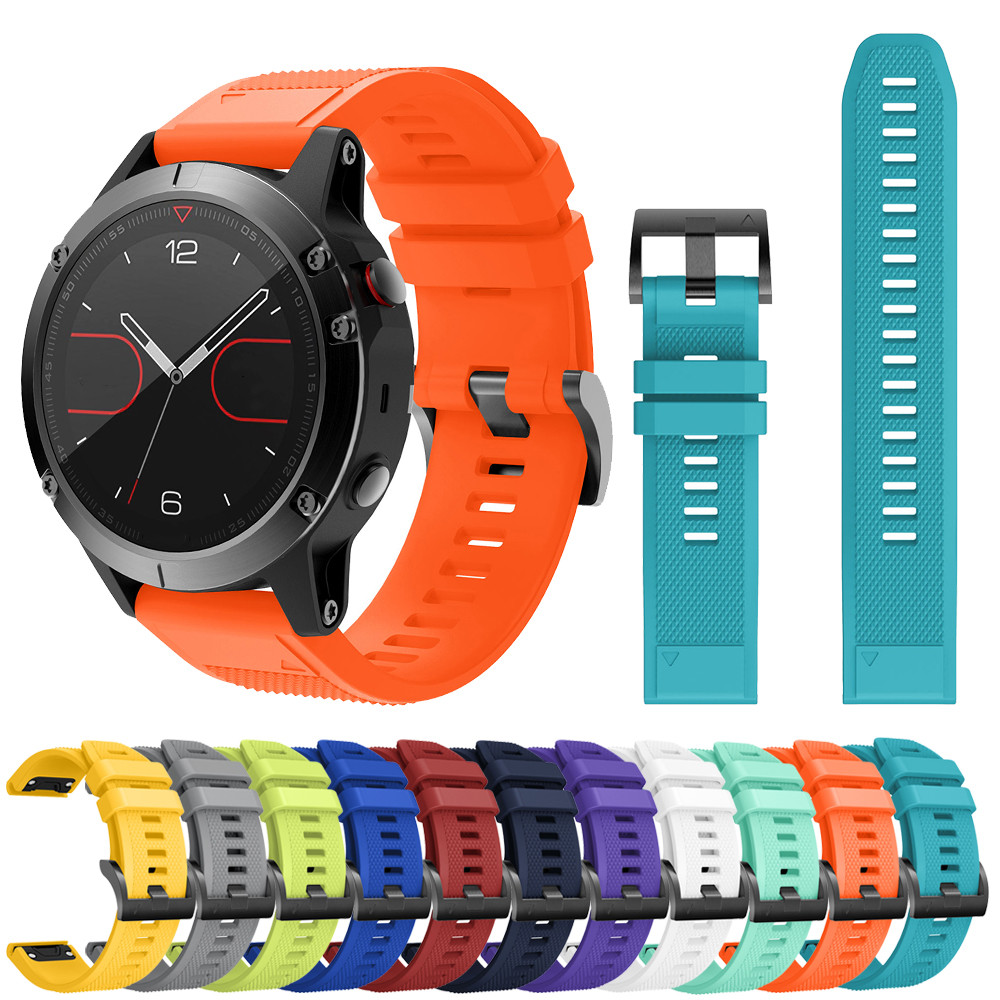 Быстросъемный силиконовый ремешок для наручных часов Garmin Fenix 6 6X 6S 5S 5 5X plus 3HR Forerunner 935 945, 26 мм 22 мм 20 мм