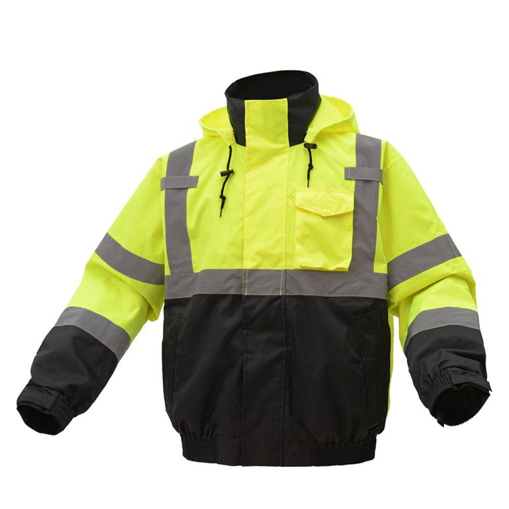 3-in-1 Waterproof Bomber With New Removable Fleece Reflective Jacket High Visibility