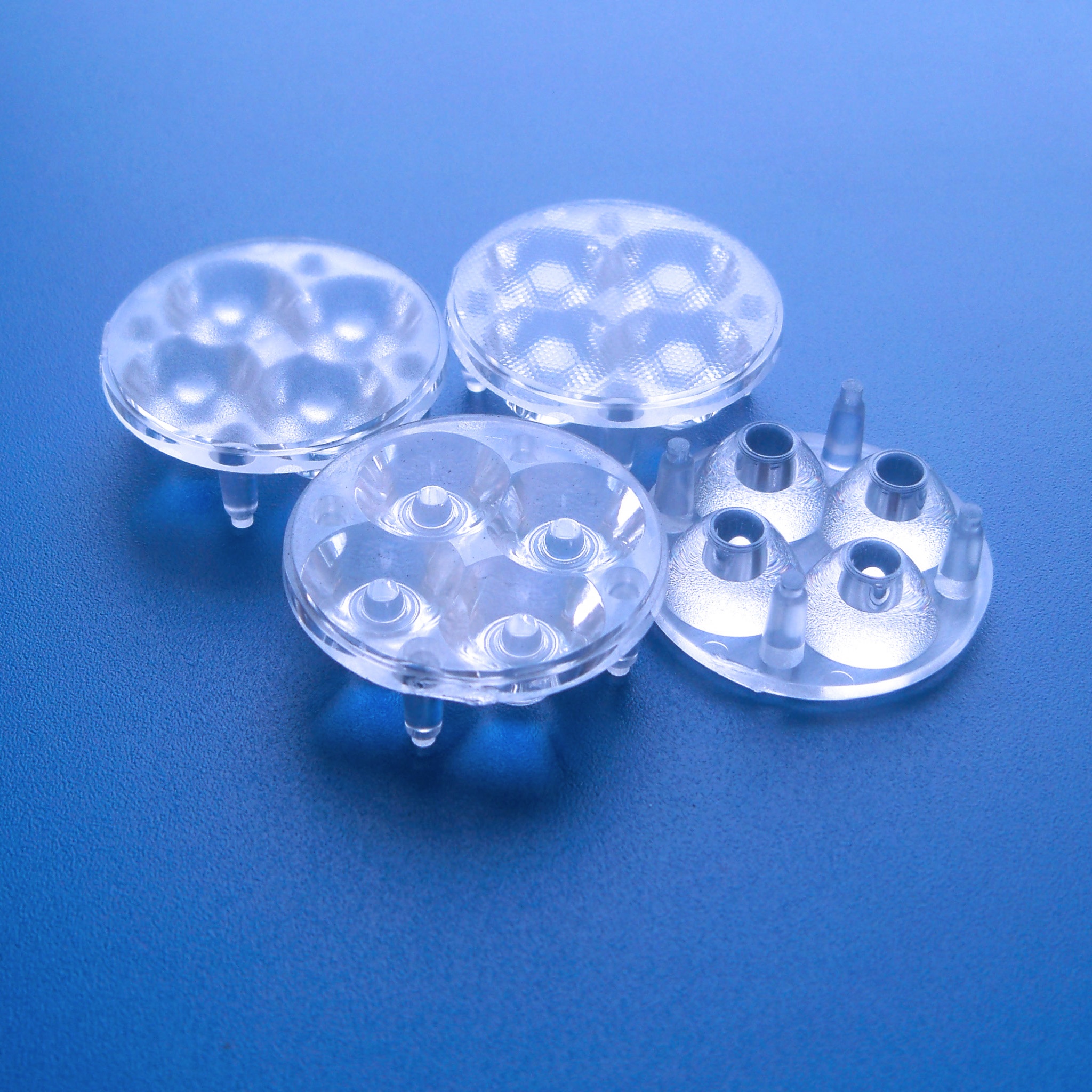 HOT 25mm 4N1 multi LED lens 10/15/30/38/45/60/75/90 degree for CREE 3535 XPE OSLON LEDs HX-C25x4 Series lens