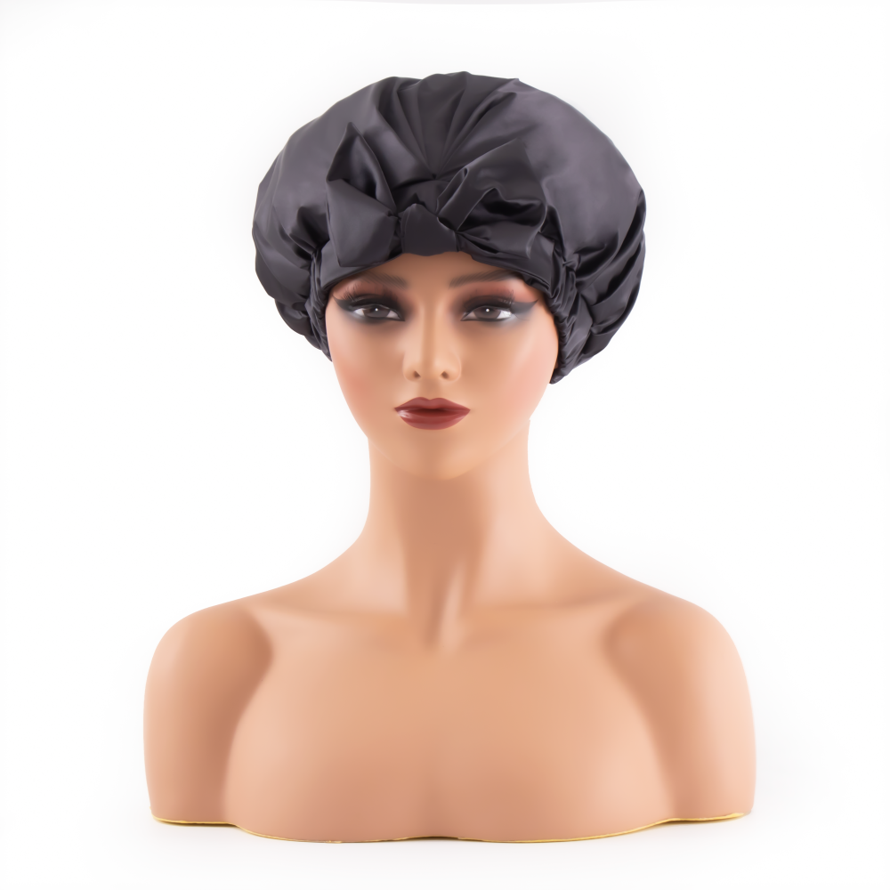 Combination price Black waterproof Butterfly headband hair care beauty shower cap