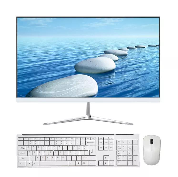 High Quality Camera All-in-one PC 256GB SSD 23.8inch Screen Speaker On-board Windows 10 All In One PC I5 For Company